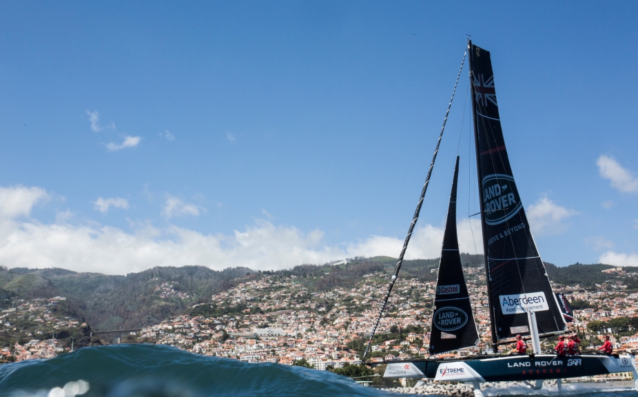 The Extreme Sailing Series. Act 3. Madeira, Portugal. The GC32's racing on day 3 of the event.
Credit - Mark Lloyd/Lloyd Images